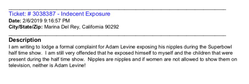 Illustration for article titled America Vs. Adam Levine's Nipples: All The FCC Viewer Complaints About The Super Bowl Halftime Show
